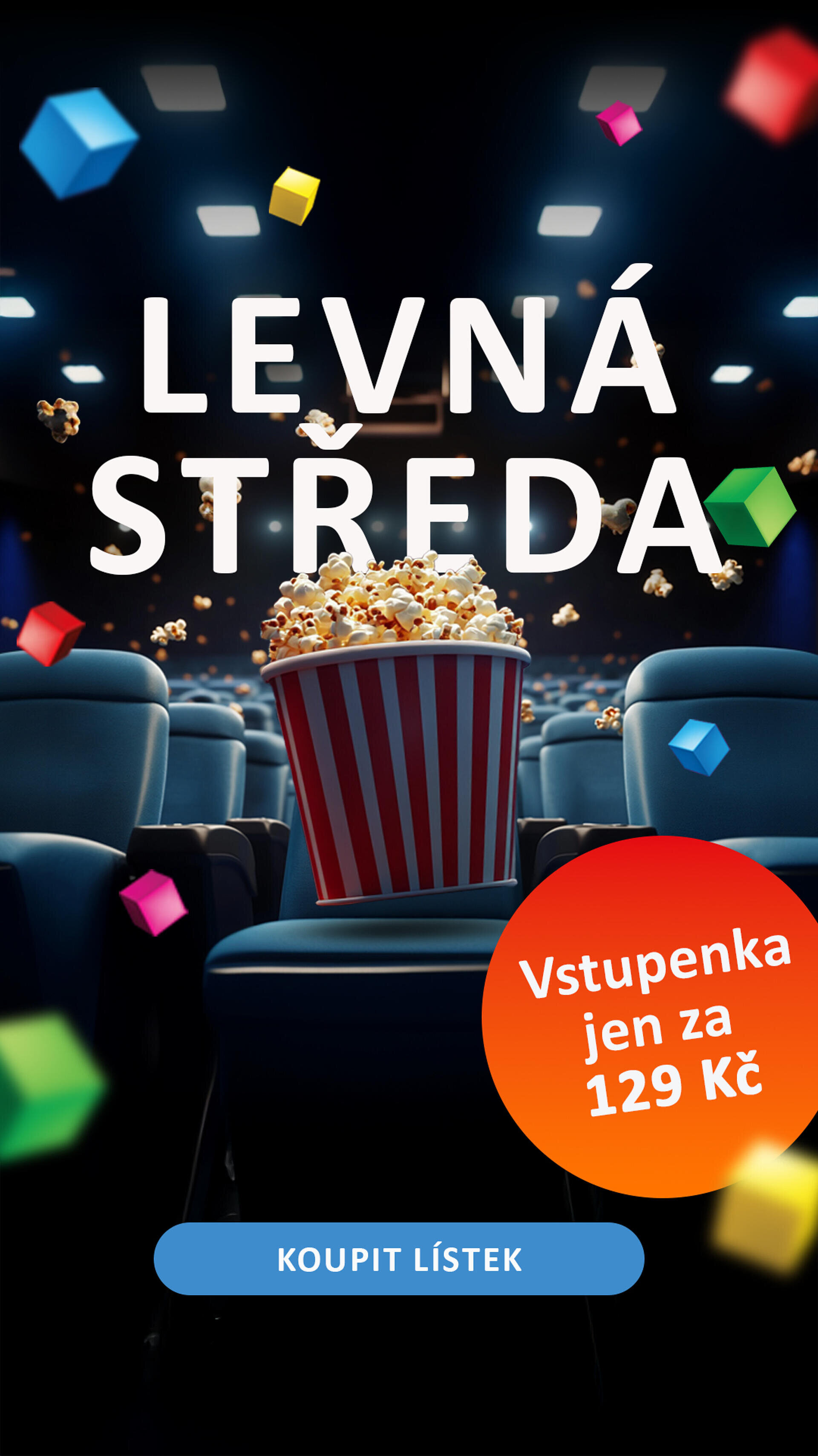 Levná středa - popup
